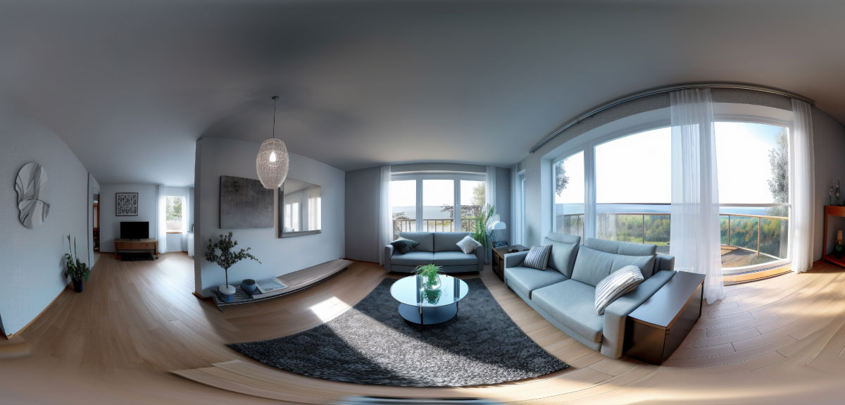 360° virtual tour of a modern UK home interior