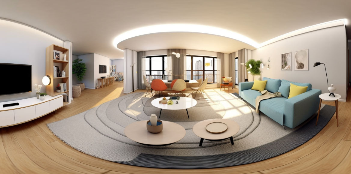 3D virtual tour living room